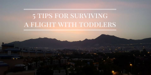 5 Tips for surviving a flight with toddlers